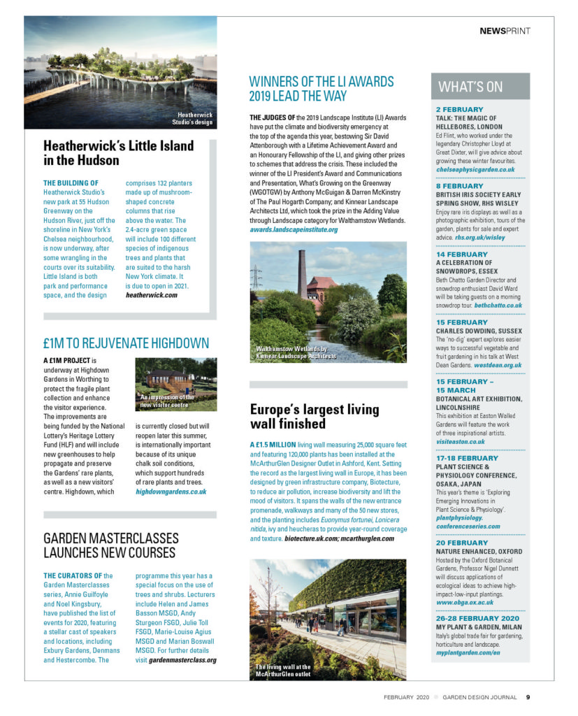 Garden Design Journal February 2020 Article - Marian Boswall Landscape Architects on Garden Design Journal
 id=58978